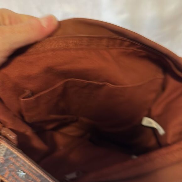 Fossil brushed cotton shoulder bag - Picture 5 of 5